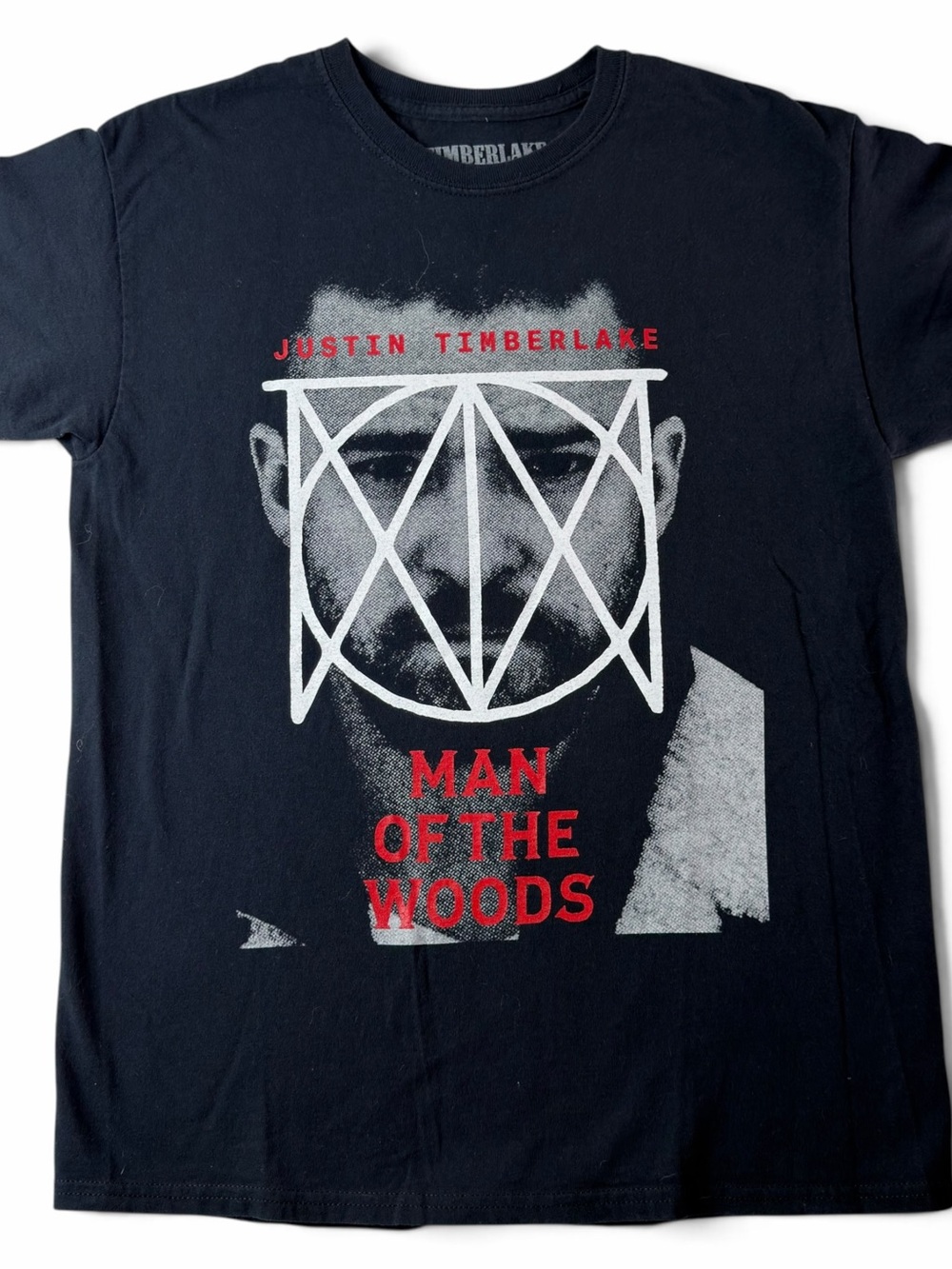 justin timberlake 2018 man of the woods tour concert t shirt black medium